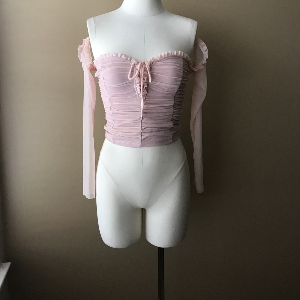 Pink crop top